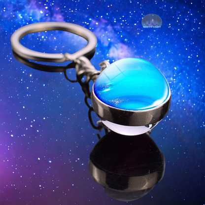 Solar System Galaxy Nebula Star Keyring - Universe Cosmos Jewelry - Double Side Glass Ball Key Chain - Perfect Astronomy Lovers Gift 4