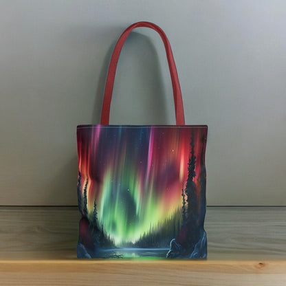 Aurora Borealis Tote Bag (AOP) - Northern Lights Bag