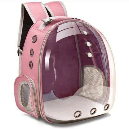 Transparent Capsule Bubble Pet Backpack - Pawsitively Chic Explorer - A Stylish Voyage for Your Furry Friends on the Go - Small Animal Puppy Kitty Bird Breathable Pet Carrier
