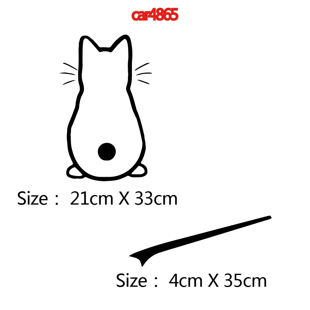 Funny Cat Car Sticker For Rear Window Decor Auto Decoration Kitty Decal Car Body Glass Styling Stickers