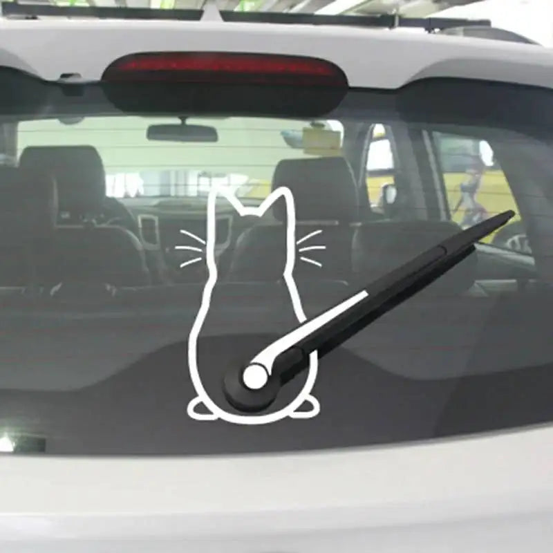 Adesivo Di Un Gatto Con La Zampa Alzata