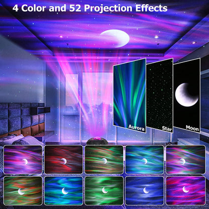 LED Galaxy Projector Star Night Light with Bluetooth Speaker Aurora Projector Lamp for Kids Bedroom Home Decor Gift Nightlights