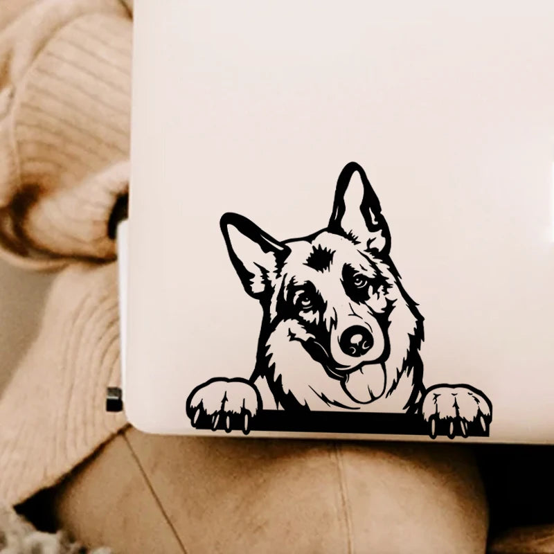 Cars Accessories Decals Funny Dog Car Decal Dogs Pet Animals Laptop Vinyl Sticker For Apple MacBook Pro/Air Decoration