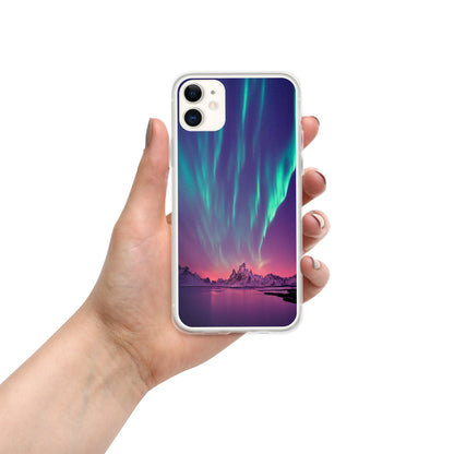 Unique Aurora Borealis iPhone Cover Case - Northern Light Phone Cover Case - Clear Case for iPhone - Perfect Aurora Lovers Gift 2