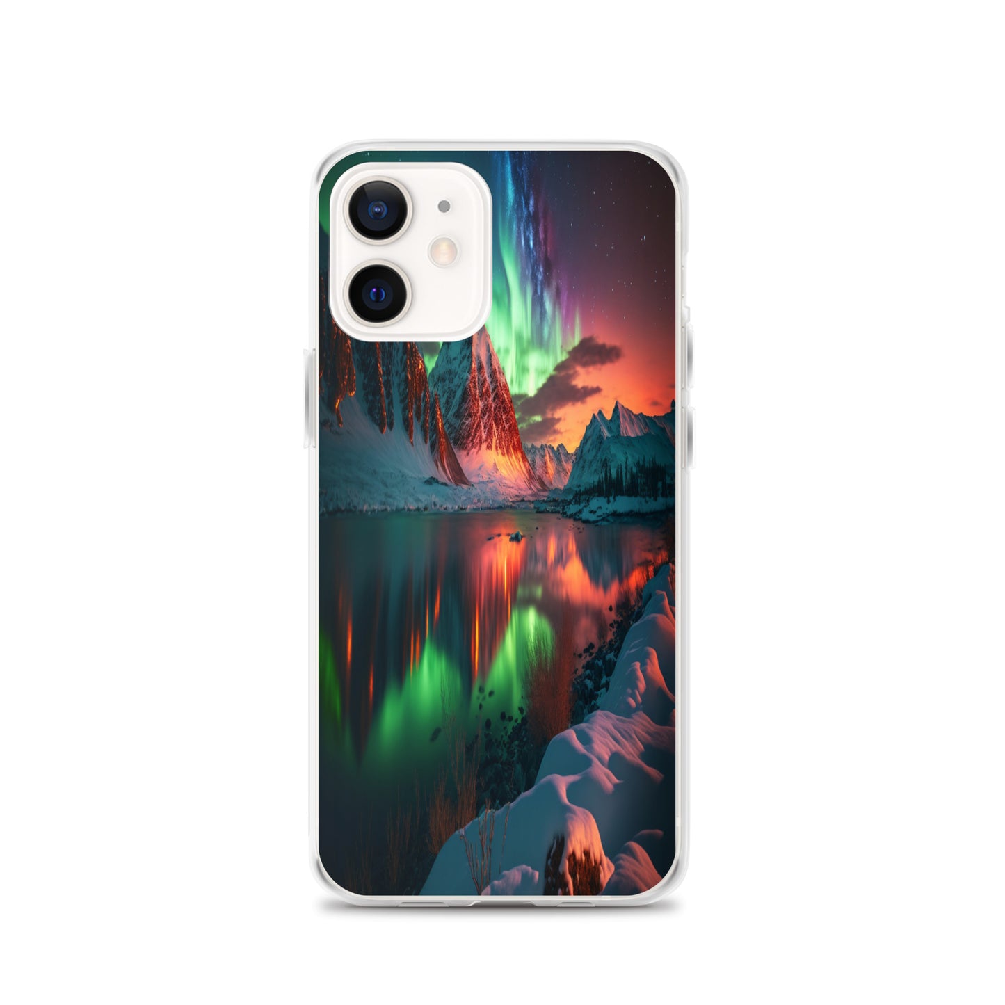 Unique Aurora Borealis iPhone Cover Case - Northern Light Phone Cover Case - Clear Case for iPhone - Perfect Aurora Lovers Gift 9