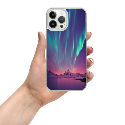 Unique Aurora Borealis iPhone Cover Case - Northern Light Phone Cover Case - Clear Case for iPhone - Perfect Aurora Lovers Gift 2