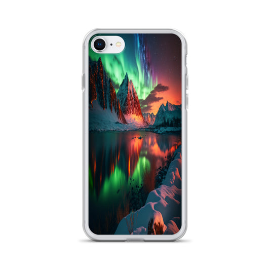 Unique Aurora Borealis iPhone Cover Case - Northern Light Phone Cover Case - Clear Case for iPhone - Perfect Aurora Lovers Gift 9