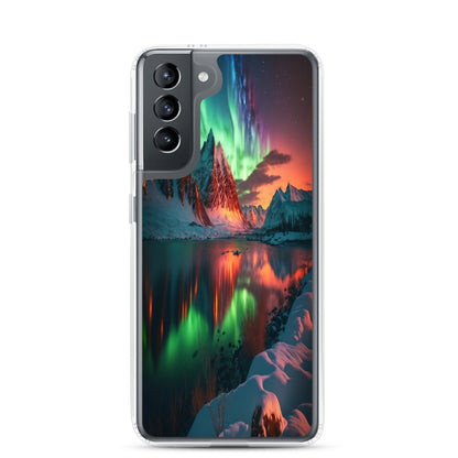 Unique Aurora Borealis Samsung Cover Case - Northern Light Phone Cover Case - Clear Case for Samsung Galaxy - Perfect Aurora Lovers Gift 8