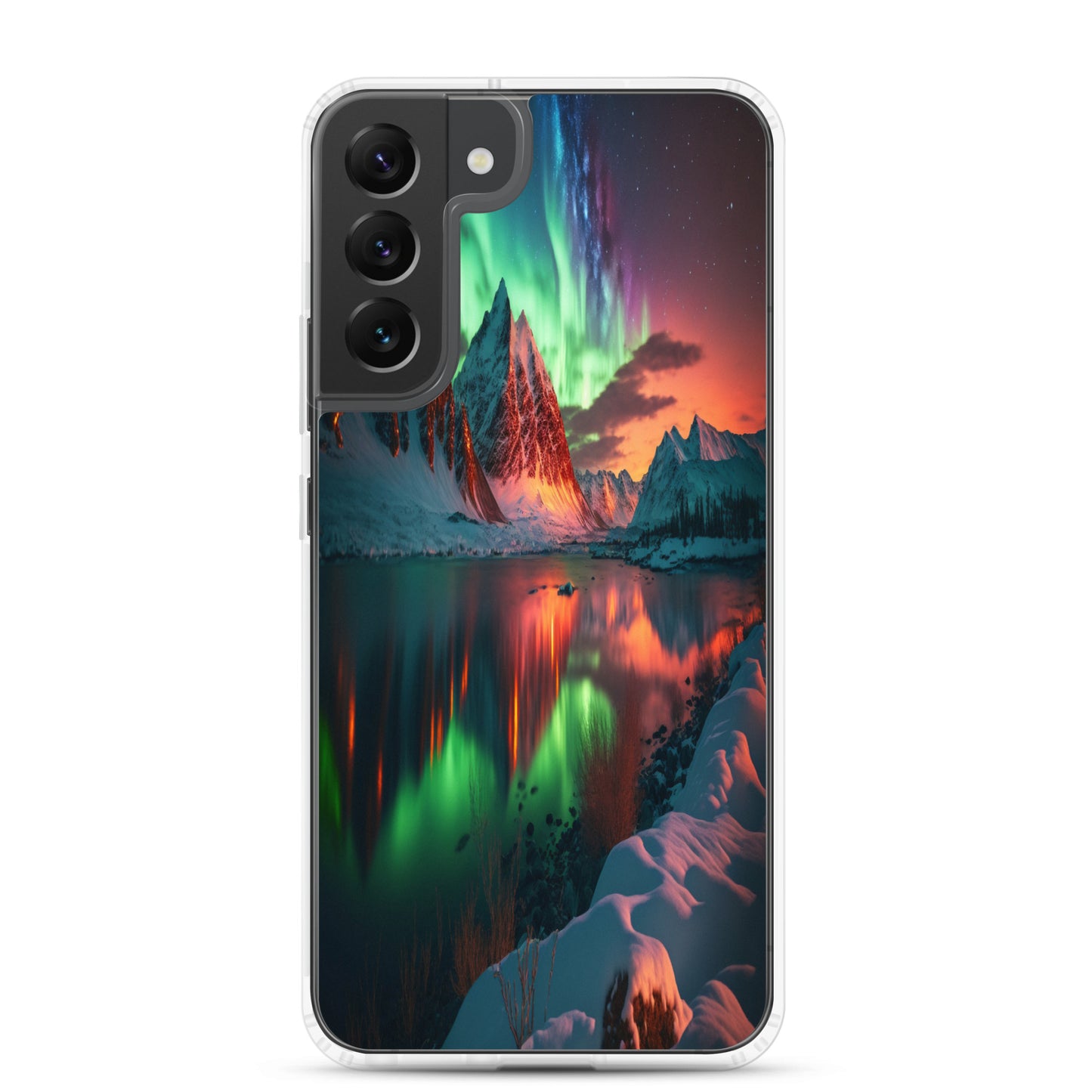 Unique Aurora Borealis Samsung Cover Case - Northern Light Phone Cover Case - Clear Case for Samsung Galaxy - Perfect Aurora Lovers Gift 8