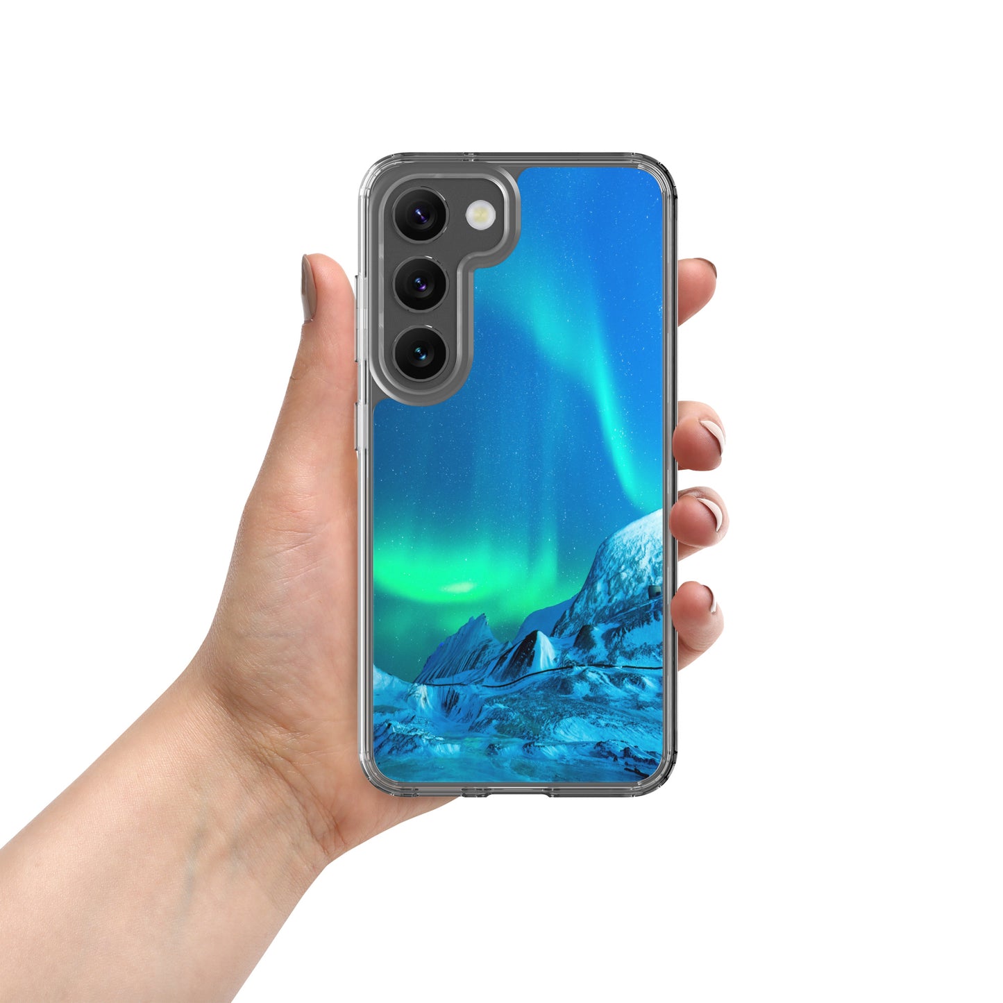 Unique Aurora Borealis Samsung Cover Case - Northern Light Phone Cover Case - Clear Case for Samsung Galaxy - Perfect Aurora Lovers Gift 3