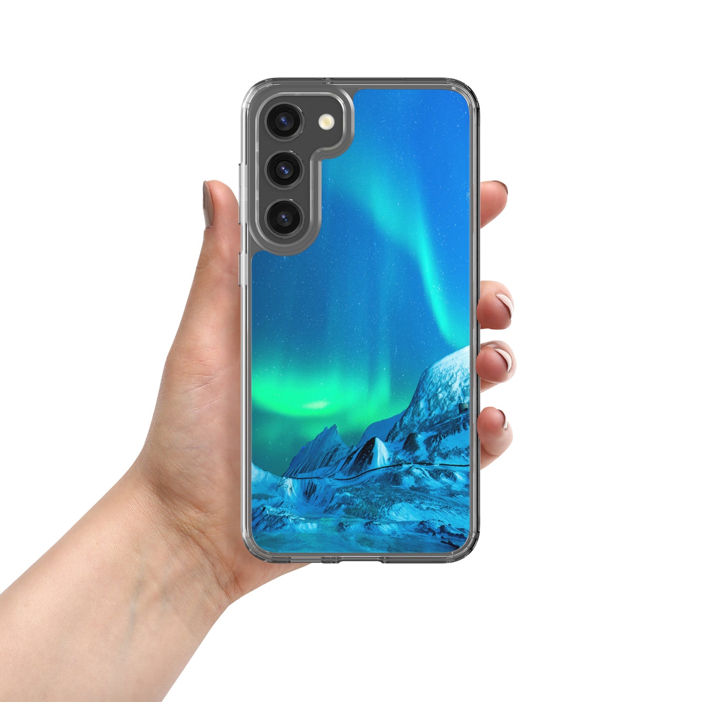 Unique Aurora Borealis Samsung Cover Case - Northern Light Phone Cover Case - Clear Case for Samsung Galaxy - Perfect Aurora Lovers Gift 3