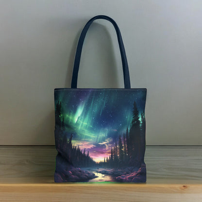 Aurora Borealis Tote Bag (AOP) - Northern Lights Bag