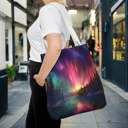 Aurora Borealis Tote Bag (AOP) - Northern Lights Bag