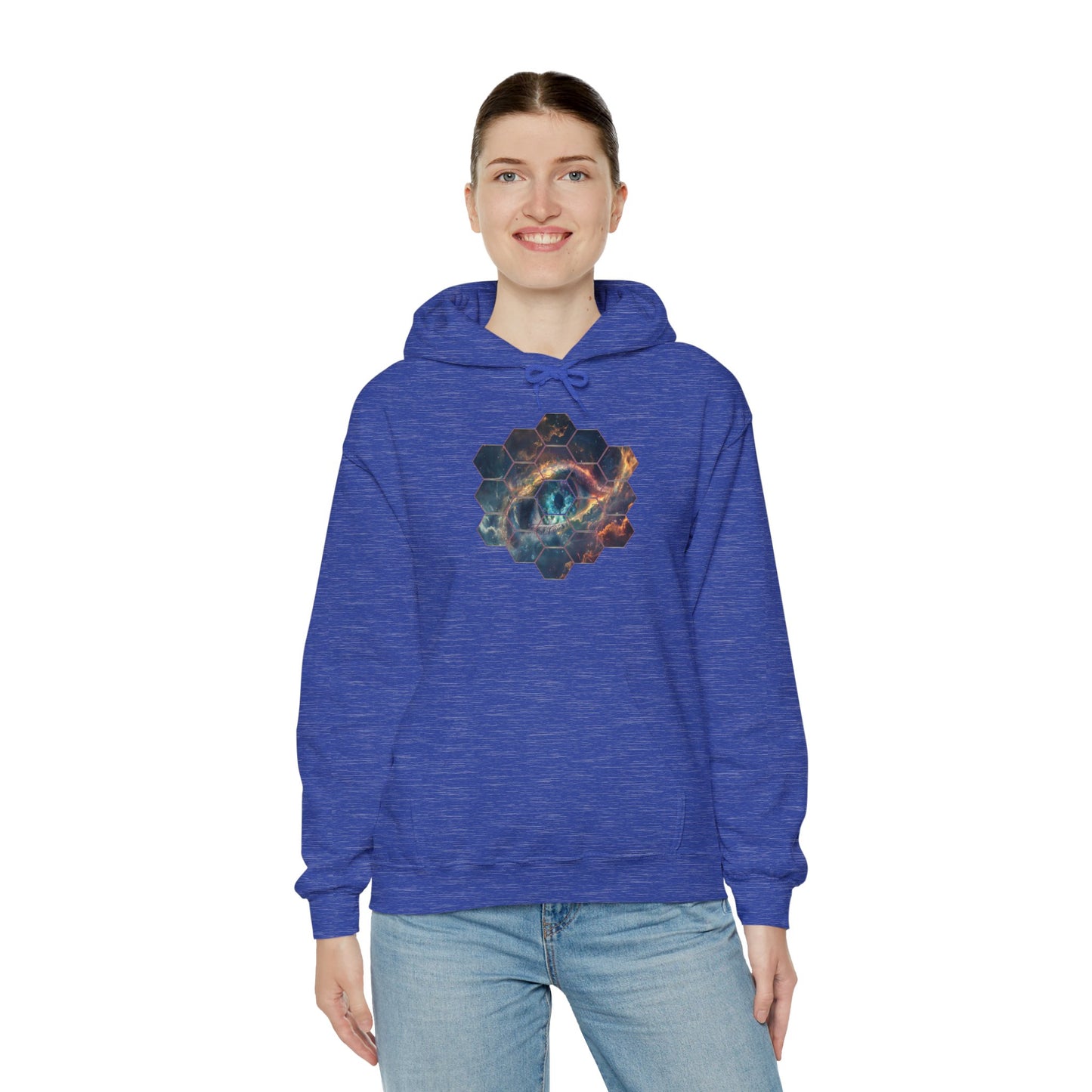 JWST Unisex Heavy Blend™ Hooded Sweatshirt - Space Horsehead Nebula Galaxy Universe - Autumn Fall T-shirt - Astronomy Gift