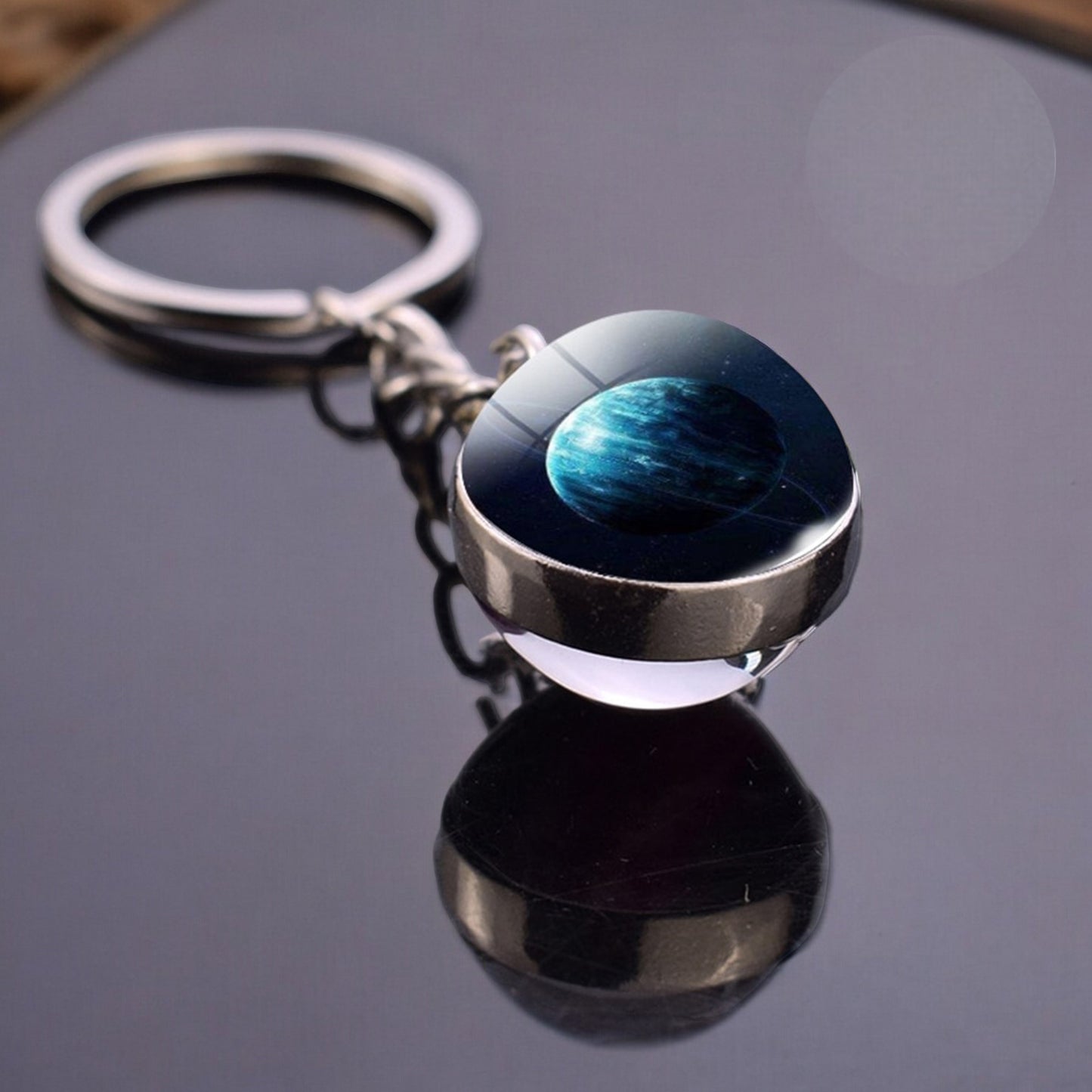 Solar System Galaxy Nebula Star Keyring - Universe Cosmos Jewelry - Double Side Glass Ball Key Chain - Perfect Astronomy Lovers Gift 4