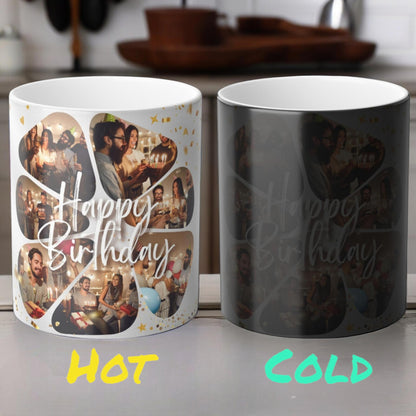 Personalized Heat Sensitive Mug - Custom Magic Color Morphing Mug 11oz - Heat Reactive Night Sky Coffee Cup - Perfect Gift for Holiday, Birthday and Celebrations