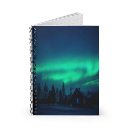 Unique Aurora Borealis Spiral Notebook Ruled Line - Personalized Northern Light View - Stationary Accessories - Perfect Aurora Lovers Gift 21