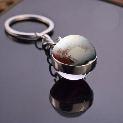 Solar System Galaxy Nebula Star Keyring - Universe Cosmos Jewelry - Double Side Glass Ball Key Chain - Perfect Astronomy Lovers Gift 4