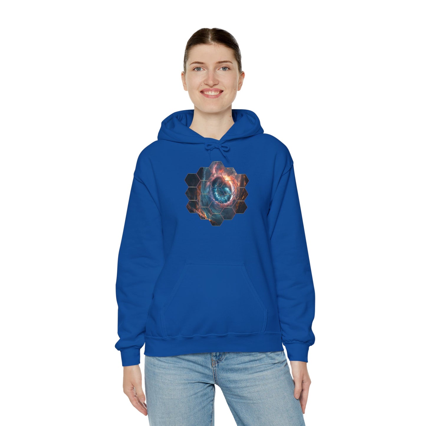 JWST Unisex Heavy Blend™ Hooded Sweatshirt - Space Horsehead Nebula Galaxy Universe - Autumn Fall T-shirt - Astronomy Gift