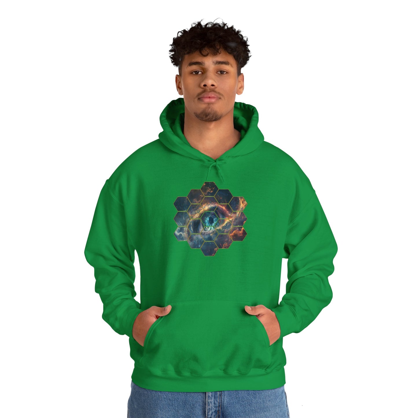 JWST Unisex Heavy Blend™ Hooded Sweatshirt - Space Horsehead Nebula Galaxy Universe - Autumn Fall T-shirt - Astronomy Gift