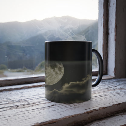 Color Morphing Moon Mug, Celestial Coffee Cup, Cosmic Tea Cup, Astronomy Mug, Magic Coffee Cup, Night Sky Lover Gift, Birthday & Holiday Present