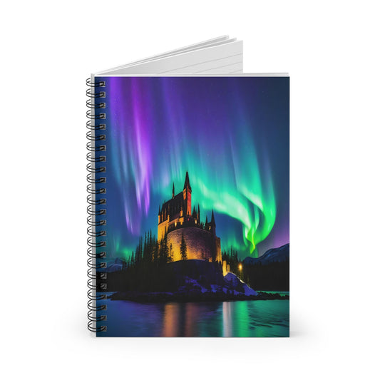 Unique Aurora Borealis Spiral Notebook Ruled Line - Personalized Northern Light View - Stationary Accessories - Perfect Aurora Lovers Gift 31