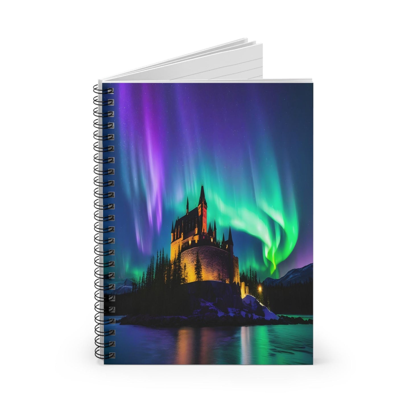 Unique Aurora Borealis Spiral Notebook Ruled Line - Personnalisé Northern Light View - Accessoires stationnaires - Perfect Aurora Lovers Gift 31