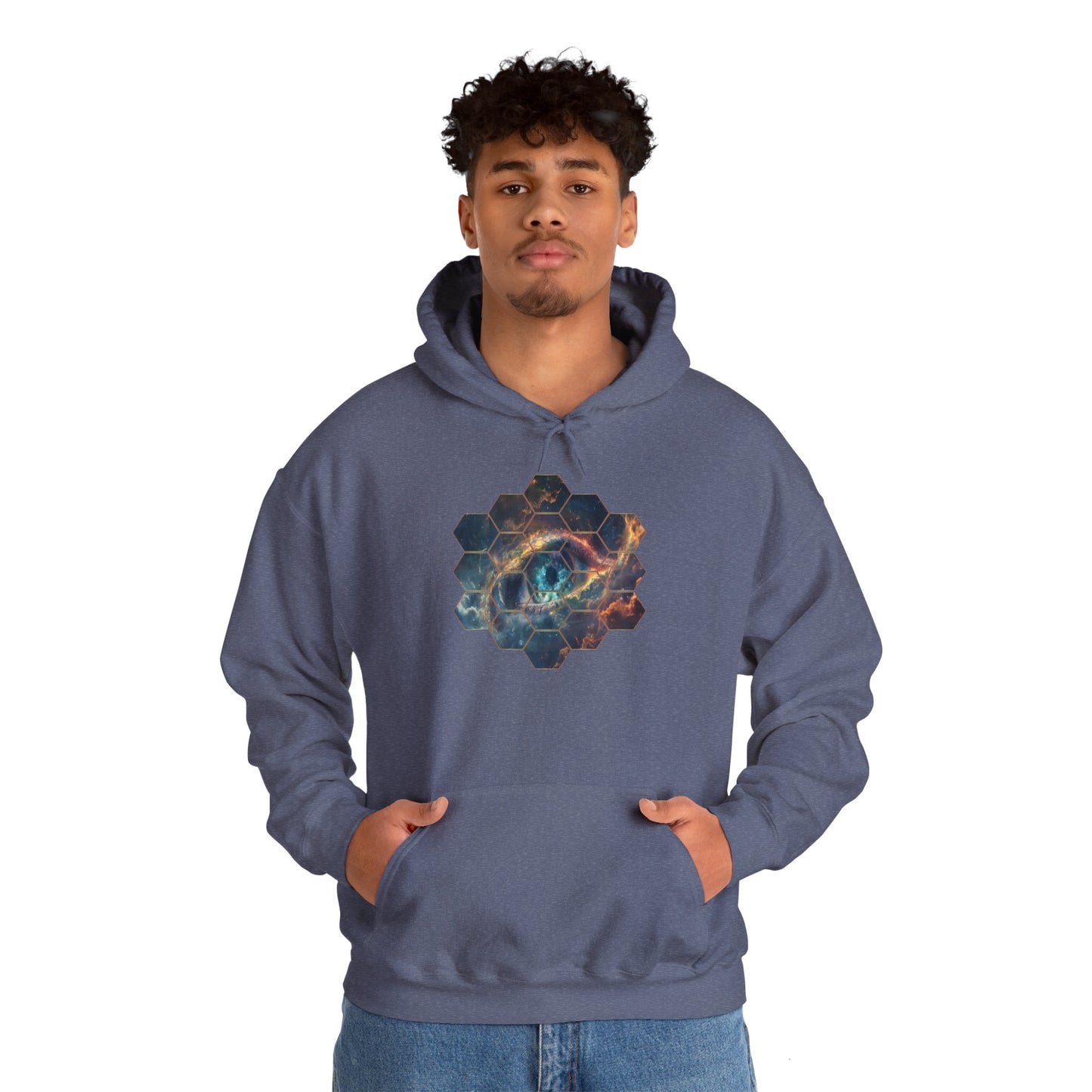 JWST Unisex Heavy Blend™ Hooded Sweatshirt - Space Horsehead Nebula Galaxy Universe - Autumn Fall T-shirt - Astronomy Gift