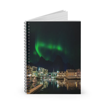 Unique Aurora Borealis Spiral Notebook Ruled Line - Personalized Northern Light View - Stationary Accessories - Perfect Aurora Lovers Gift 24