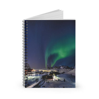 Unique Aurora Borealis Spiral Notebook Ruled Line - Personalized Northern Light View - Stationary Accessories - Perfect Aurora Lovers Gift 21