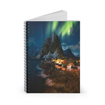 Unique Aurora Borealis Spiral Notebook Ruled Line - Personalized Northern Light View - Stationary Accessories - Perfect Aurora Lovers Gift 19