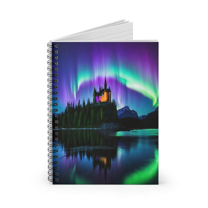 Unique Aurora Borealis Spiral Notebook Ruled Line - Personalized Northern Light View - Stationary Accessories - Perfect Aurora Lovers Gift 31