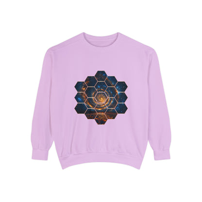 JWST Unisex Garment-Dyed Sweatshirt - Space Horsehead Nebula Galaxy Universe - Autumn Fall T-shirt - Astronomy Gift