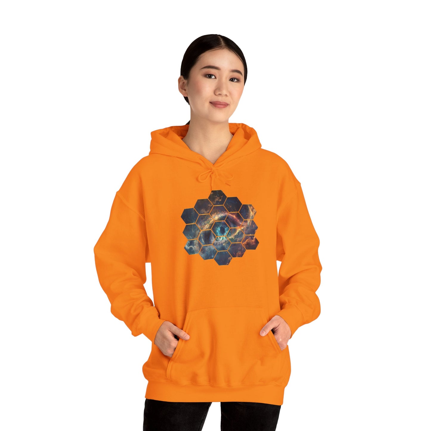 JWST Unisex Heavy Blend™ Hooded Sweatshirt - Space Horsehead Nebula Galaxy Universe - Autumn Fall T-shirt - Astronomy Gift