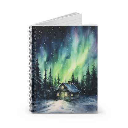 Unique Aurora Borealis Spiral Notebook Ruled Line - Personalized Northern Light View - Stationary Accessories - Perfect Aurora Lovers Gift 27