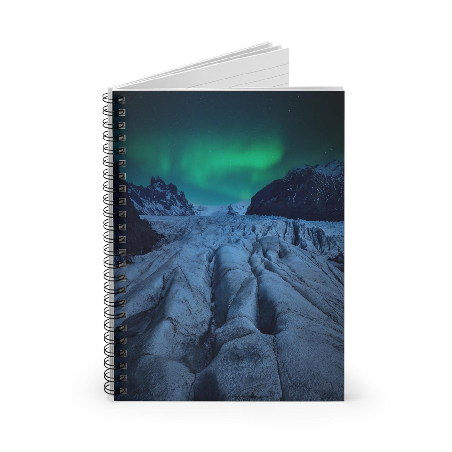 Unique Aurora Borealis Spiral Notebook Ruled Line - Personalized Northern Light View - Stationary Accessories - Perfect Aurora Lovers Gift 21