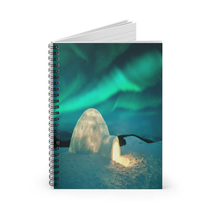 Unique Aurora Borealis Spiral Notebook Ruled Line - Personalized Northern Light View - Stationary Accessories - Perfect Aurora Lovers Gift 23