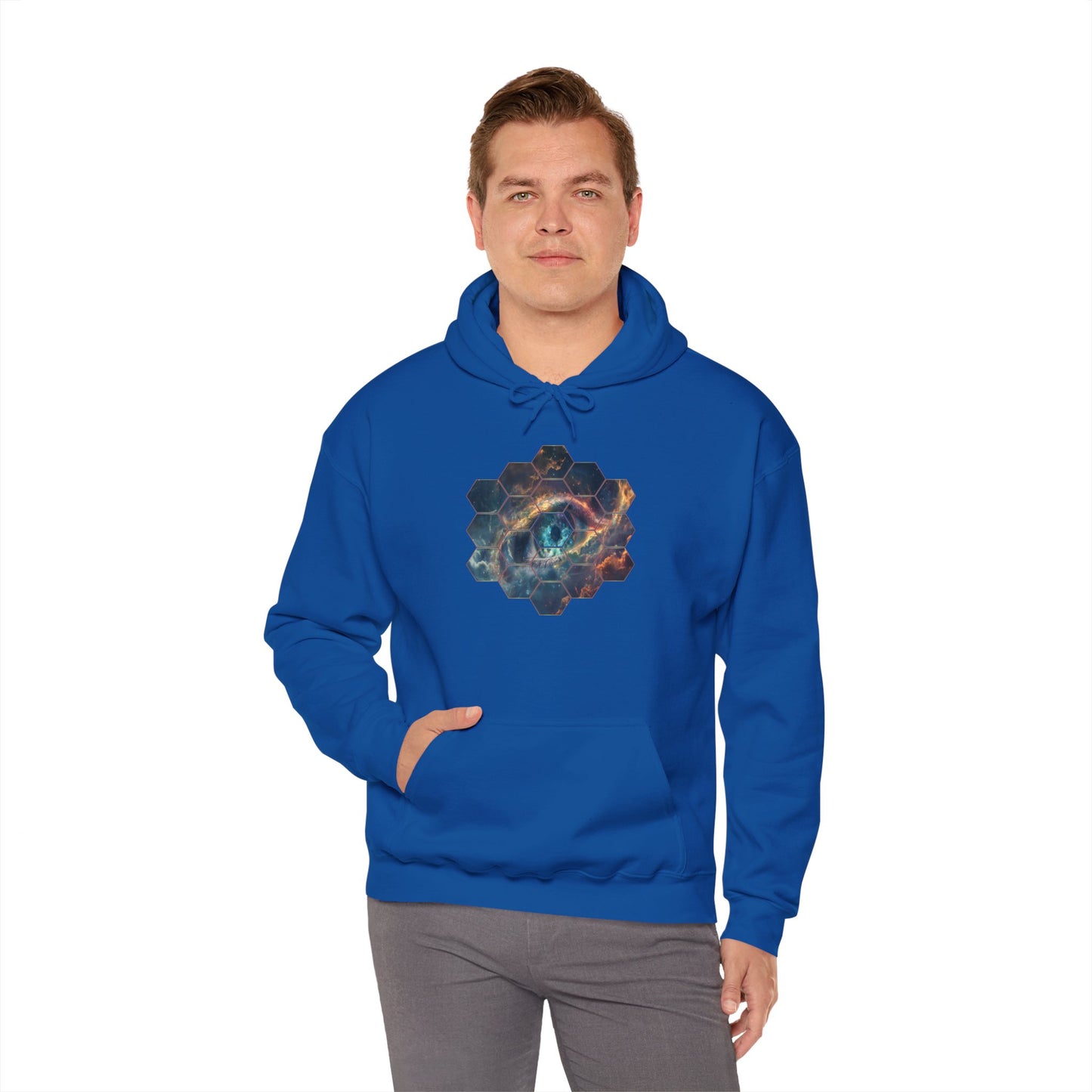 JWST Unisex Heavy Blend™ Hooded Sweatshirt - Space Horsehead Nebula Galaxy Universe - Autumn Fall T-shirt - Astronomy Gift