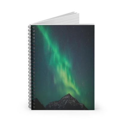 Unique Aurora Borealis Spiral Notebook Ruled Line - Personalized Northern Light View - Stationary Accessories - Perfect Aurora Lovers Gift 34