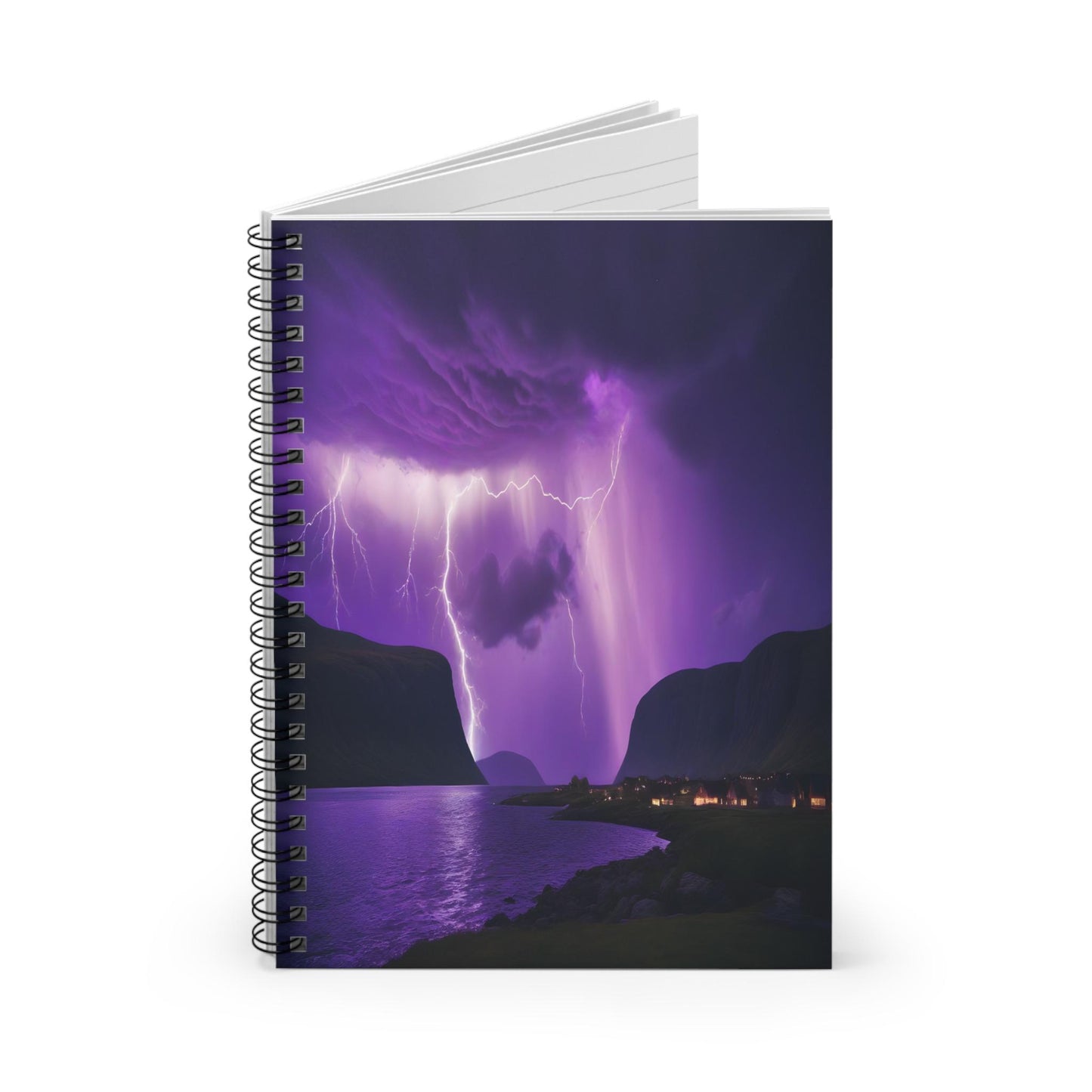 Unique Aurora Borealis Spiral Notebook Ruled Line - Personalized Northern Light View - Stationary Accessories - Perfect Aurora Lovers Gift 26