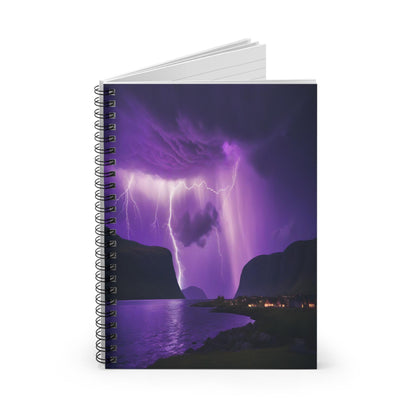 Unique Aurora Borealis Spiral Notebook Ruled Line - Personalized Northern Light View - Stationary Accessories - Perfect Aurora Lovers Gift 26