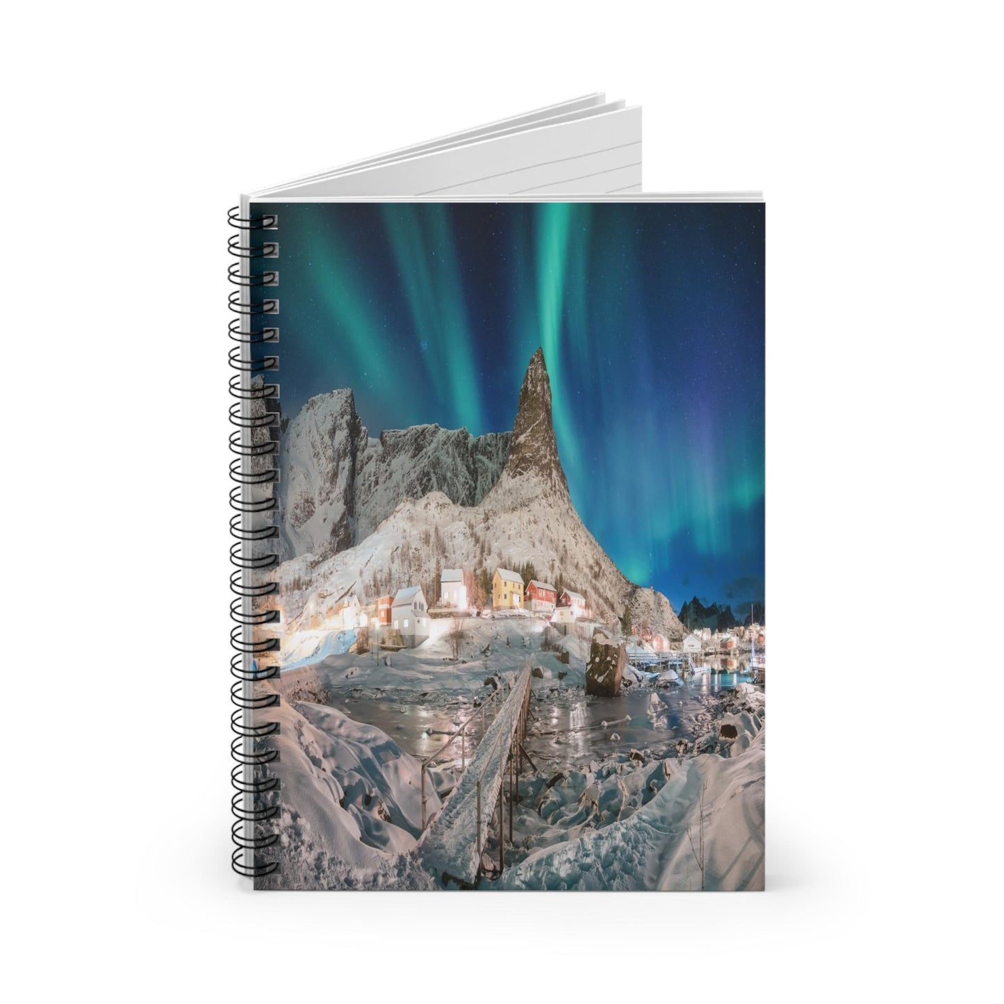 Unique Aurora Borealis Spiral Notebook Ruled Line - Personalized Northern Light View - Stationary Accessories - Perfect Aurora Lovers Gift 21