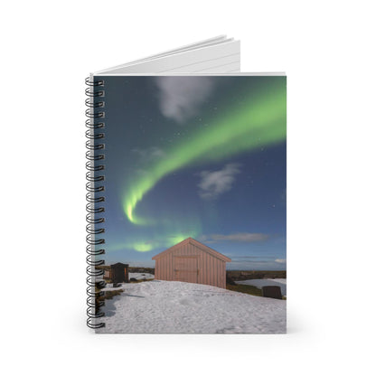 Unique Aurora Borealis Spiral Notebook Ruled Line - Personalized Northern Light View - Stationary Accessories - Perfect Aurora Lovers Gift 19