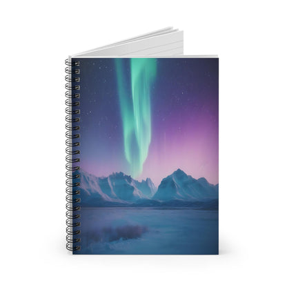 Unique Aurora Borealis Spiral Notebook Ruled Line - Personalized Northern Light View - Stationary Accessories - Perfect Aurora Lovers Gift 32