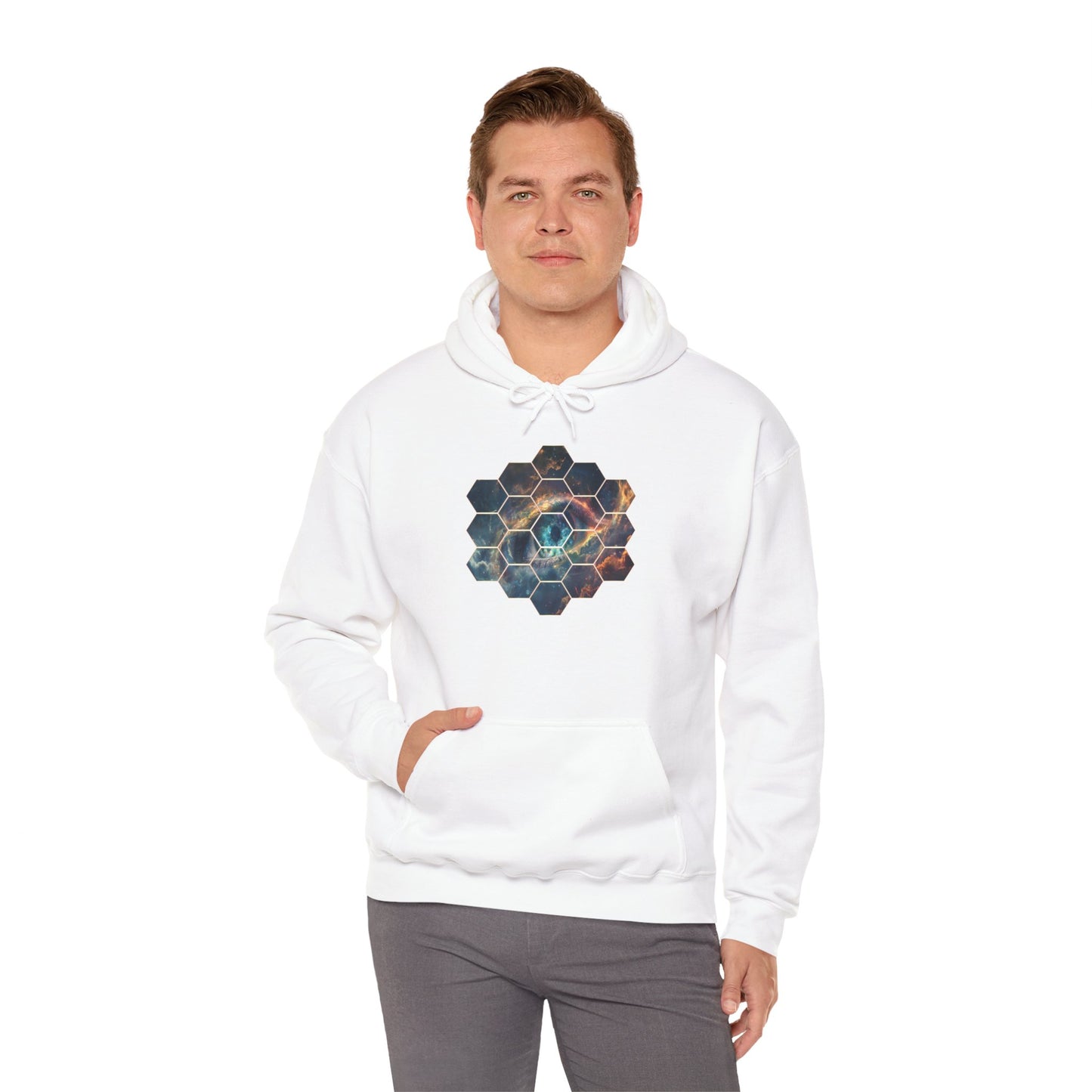 JWST Unisex Heavy Blend™ Hooded Sweatshirt - Space Horsehead Nebula Galaxy Universe - Autumn Fall T-shirt - Astronomy Gift