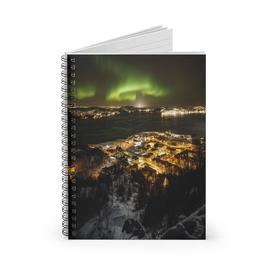 Unique Aurora Borealis Spiral Notebook Ruled Line - Personalized Northern Light View - Stationary Accessories - Perfect Aurora Lovers Gift 19