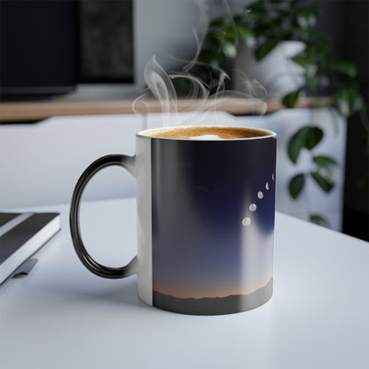 Lunar Phases Color Morphing Mug | Cozy Nighttime Vibe, Gift for Astronomers, Home Decor, Unique Coffee Tea Cup, Ideal for Birthdays