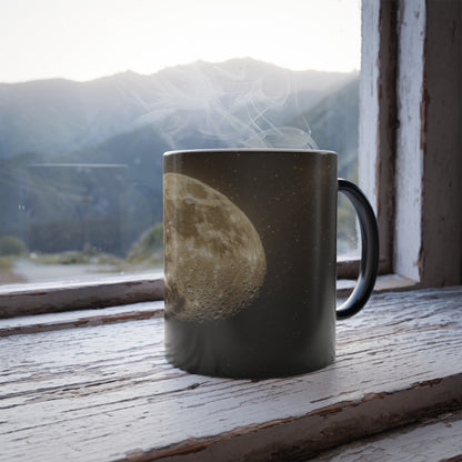 Color Morphing Moon Mug, Celestial Coffee Cup, Cosmic Tea Cup, Astronomy Mug, Magic Coffee Cup, Night Sky Lover Gift, Birthday & Holiday Present