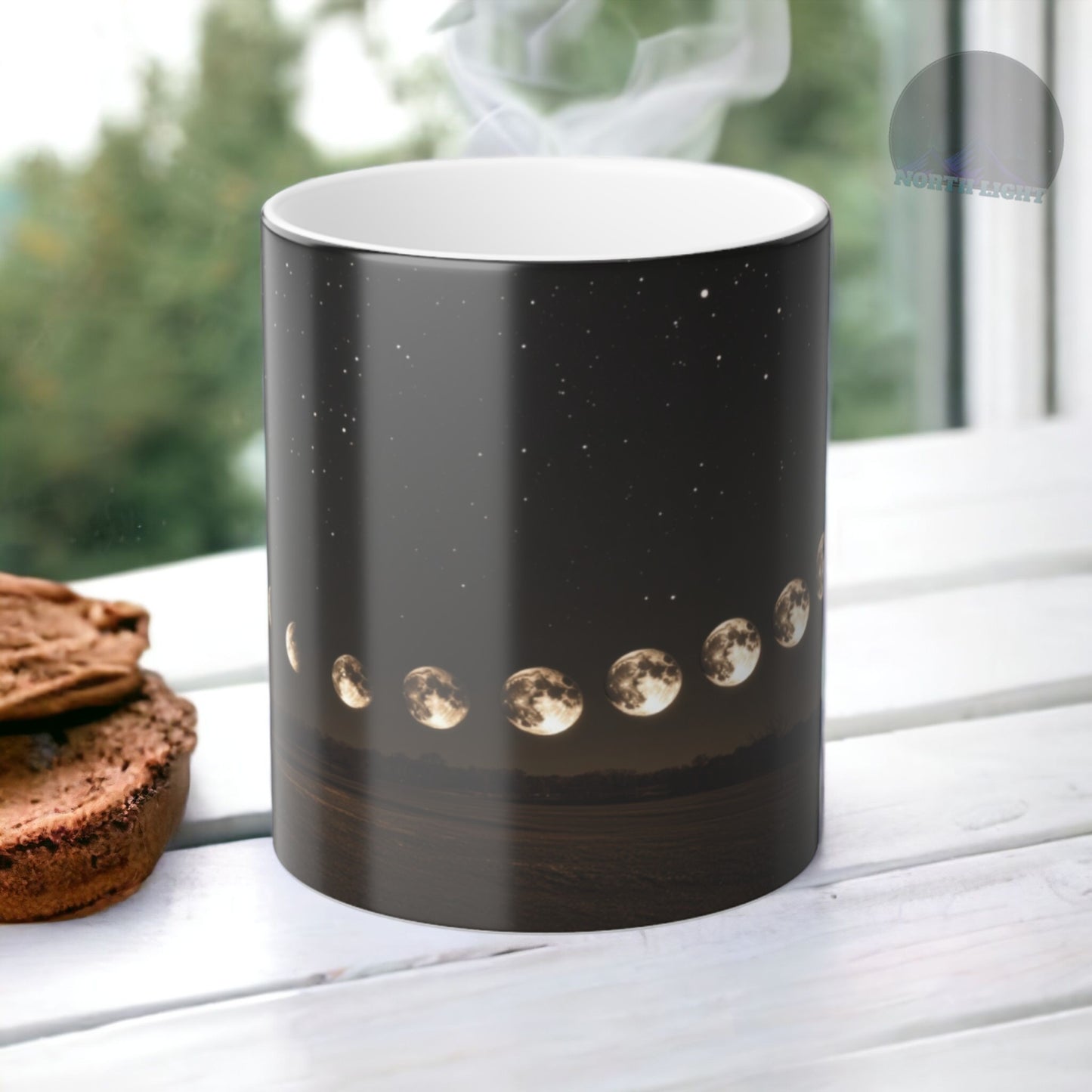 Lunar Phases Color Morphing Mug | Cozy Nighttime Vibe, Gift for Astronomers, Home Decor, Unique Coffee Tea Cup, Ideal for Birthdays
