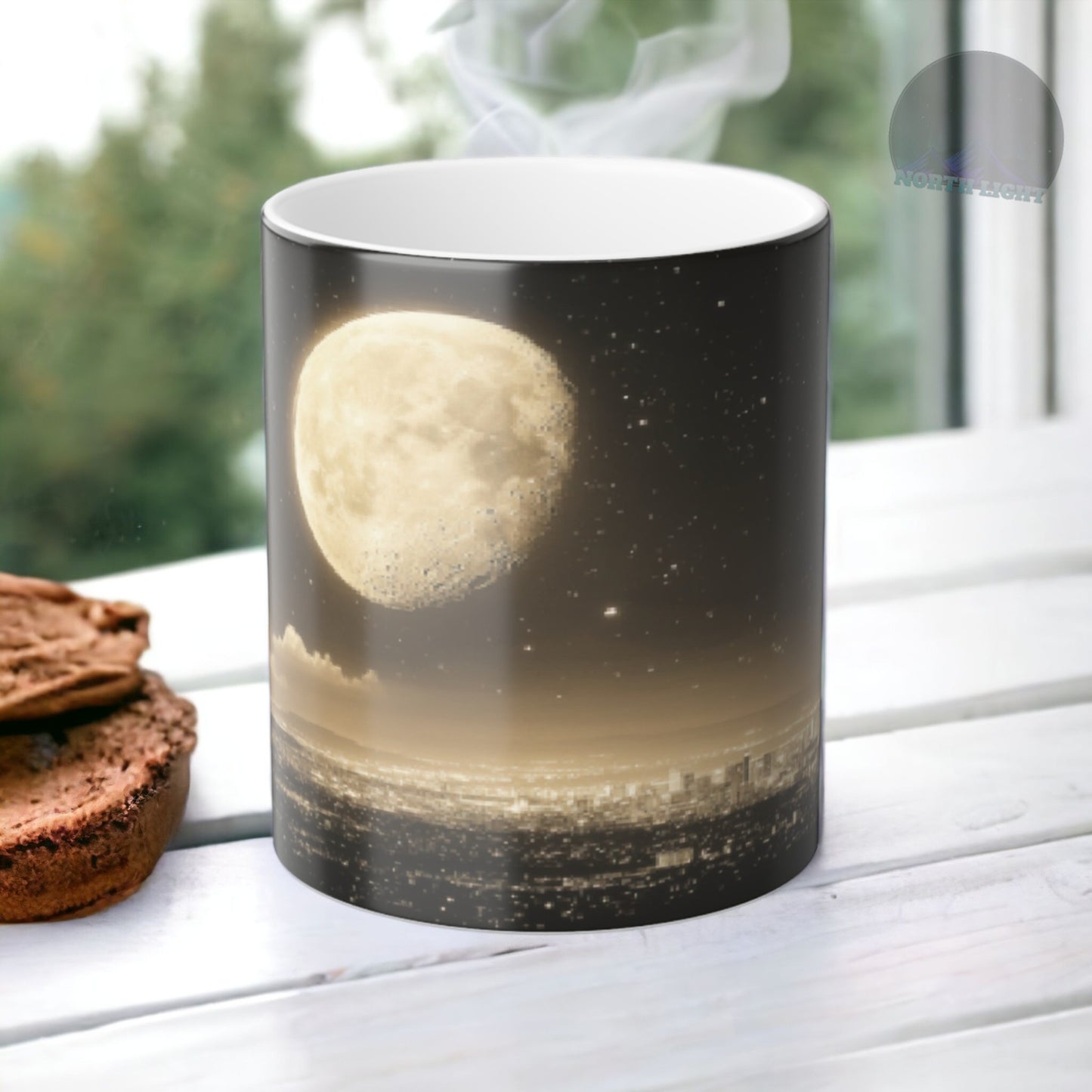 Color Morphing Moon Mug, Celestial Coffee Cup, Cosmic Tea Cup, Astronomy Mug, Magic Coffee Cup, Night Sky Lover Gift, Birthday & Holiday Present